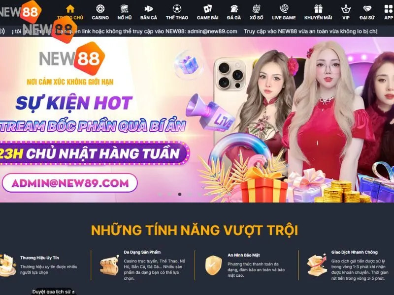 Chơi New88 trên app tốc độ cao, tải mượt hơn