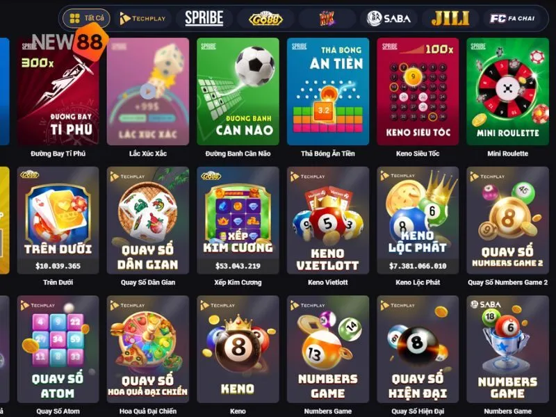 Game online New88 quy tụ các game hay chơi nhanh